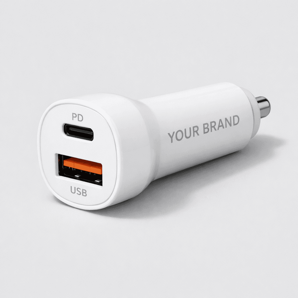 Fast Charge USB Car Adapter private-label product concept