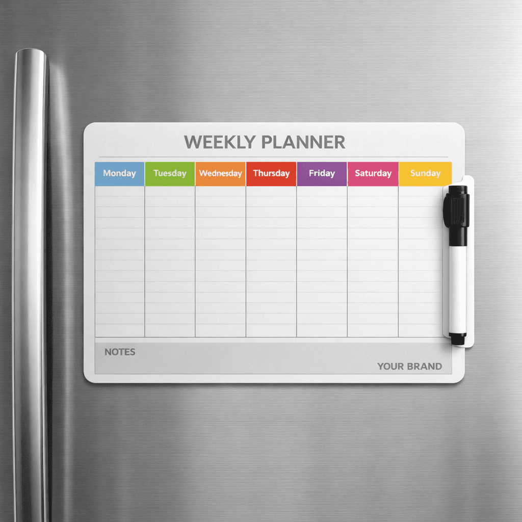 Magnetic Dry Erase Weekly Planner private-label product concept