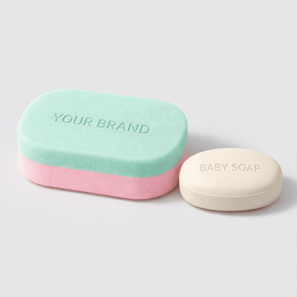 Soft Foam Baby Bath Sponge private-label product concept