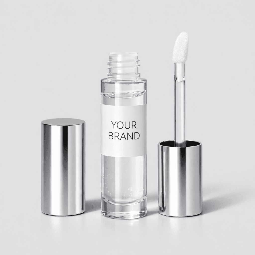 Sheer Lip Gloss Tube private-label product concept