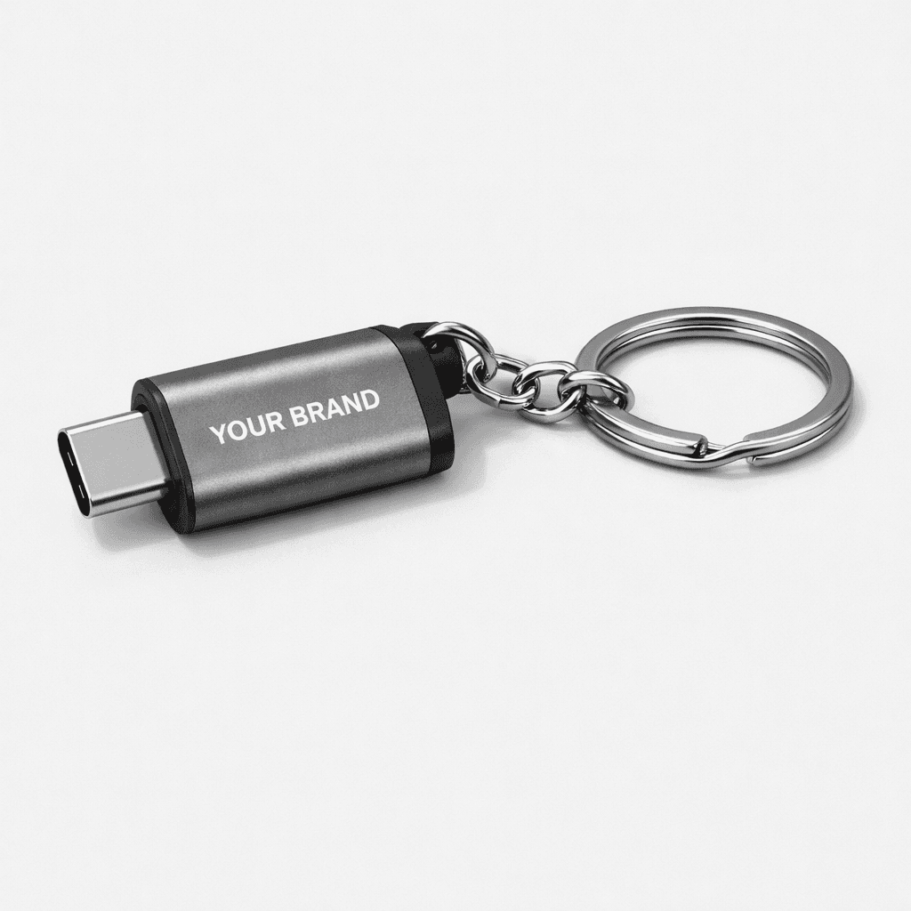 USB-C OTG Adapter Keychain private-label product concept