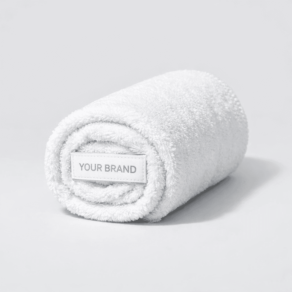 Quick-Dry Microfiber Hair Turban private-label product concept