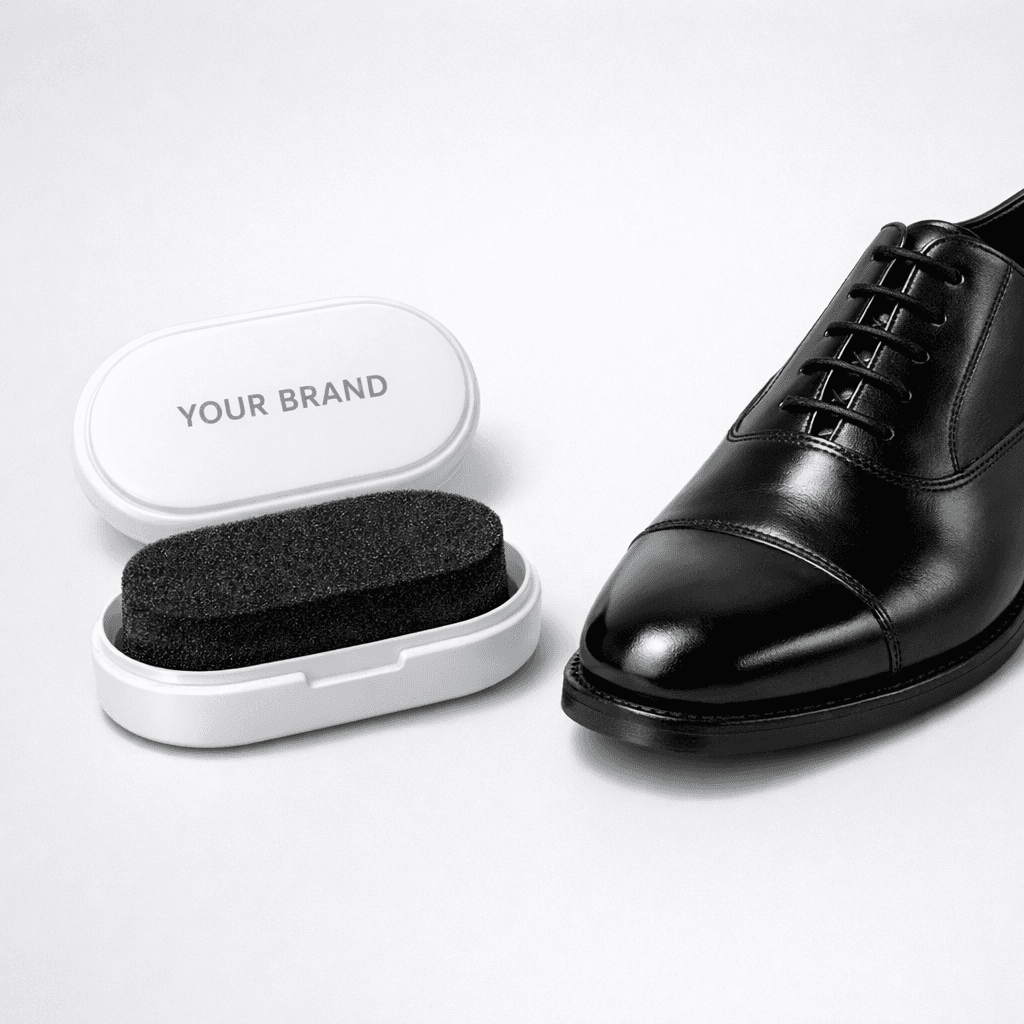 Travel Shoe Shine Sponge private-label product concept