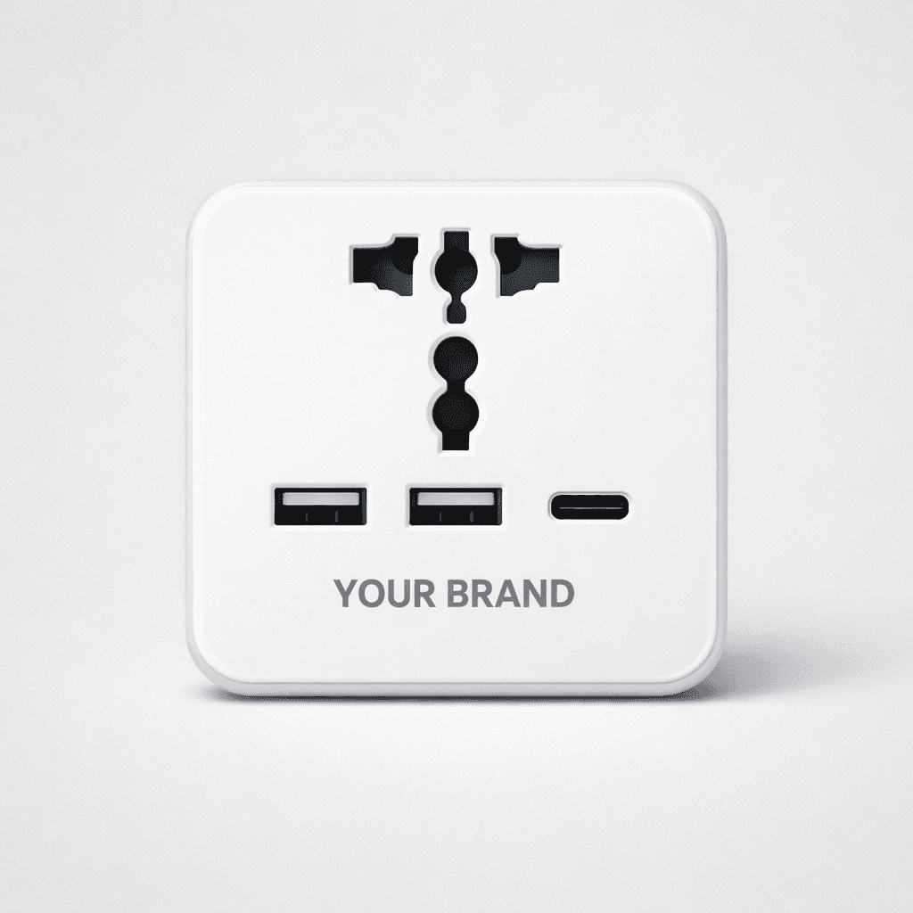 Universal USB Wall Socket Adapter private-label product concept
