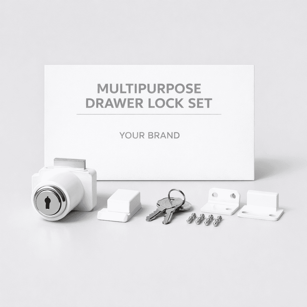 Multipurpose Drawer Lock Set private-label product concept
