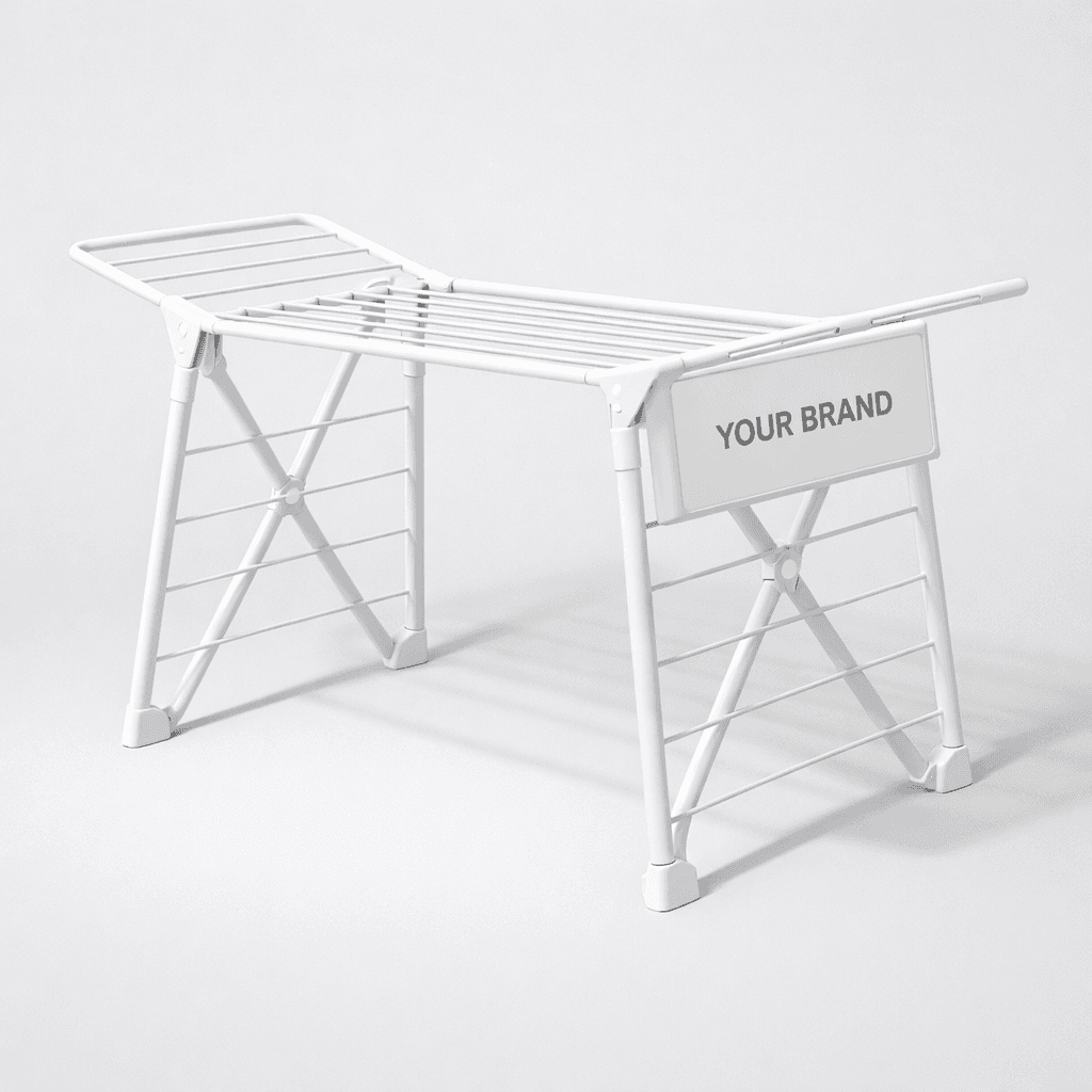 Foldable Plastic Clothes Drying Rack private-label product concept