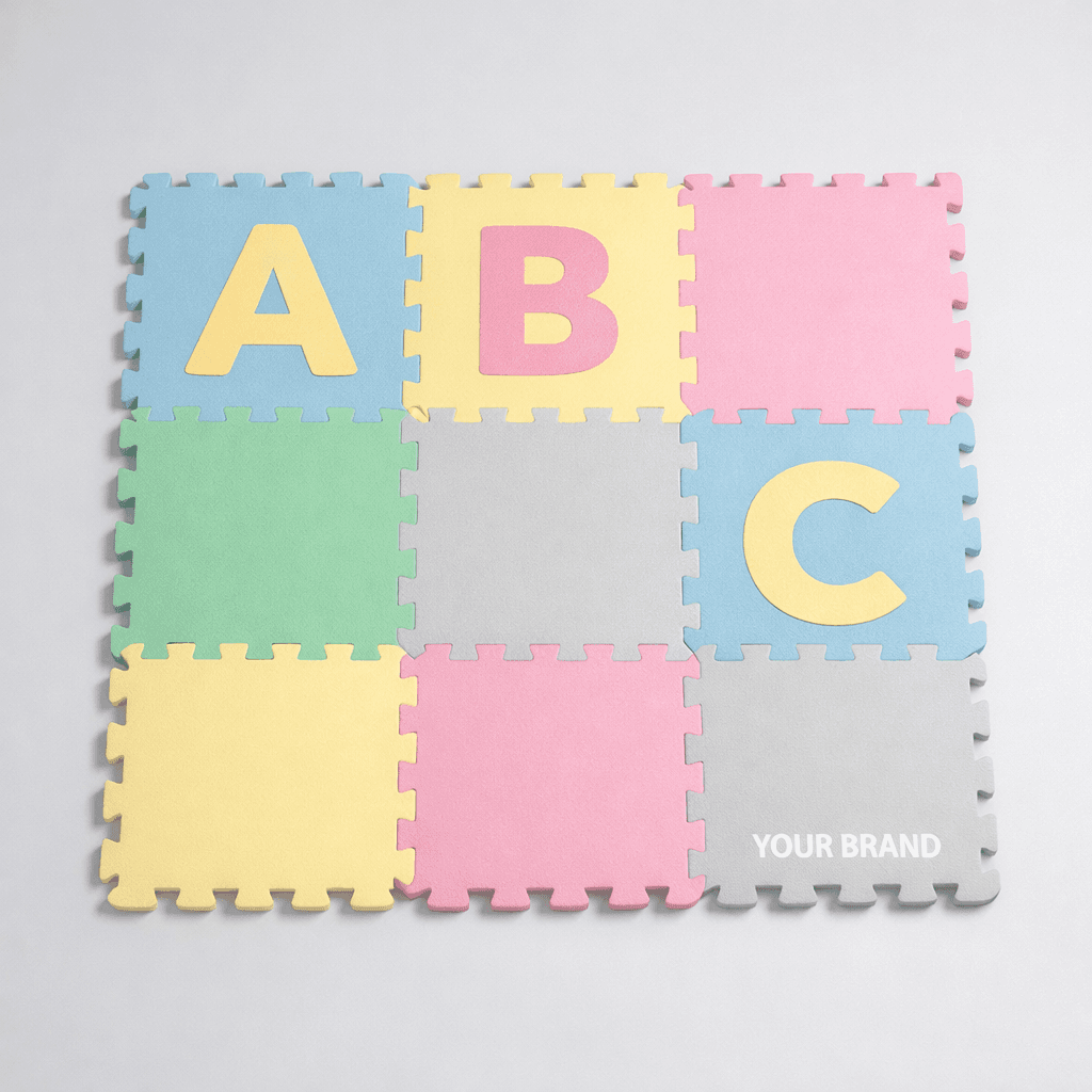 Kids' Soft Foam Alphabet Puzzle Mat private-label product concept