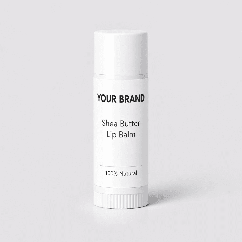 Natural Shea Butter Lip Balm private-label product concept