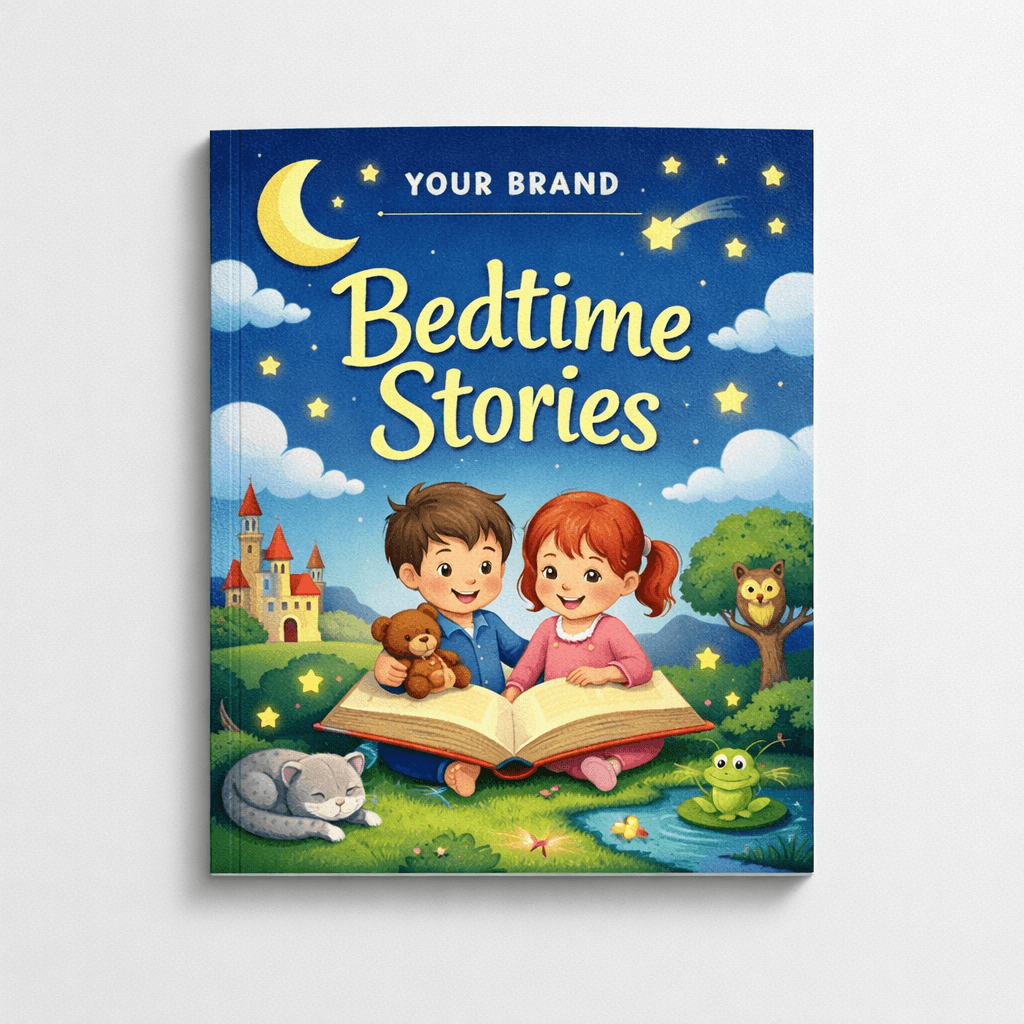 Children’s Bedtime Storybook (Illustrated Softcover) private-label product concept