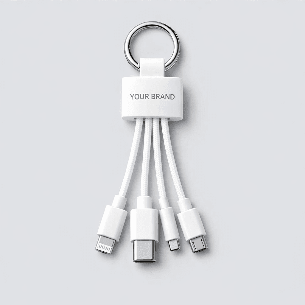 3-in-1 Charging Cable Keychain private-label product concept