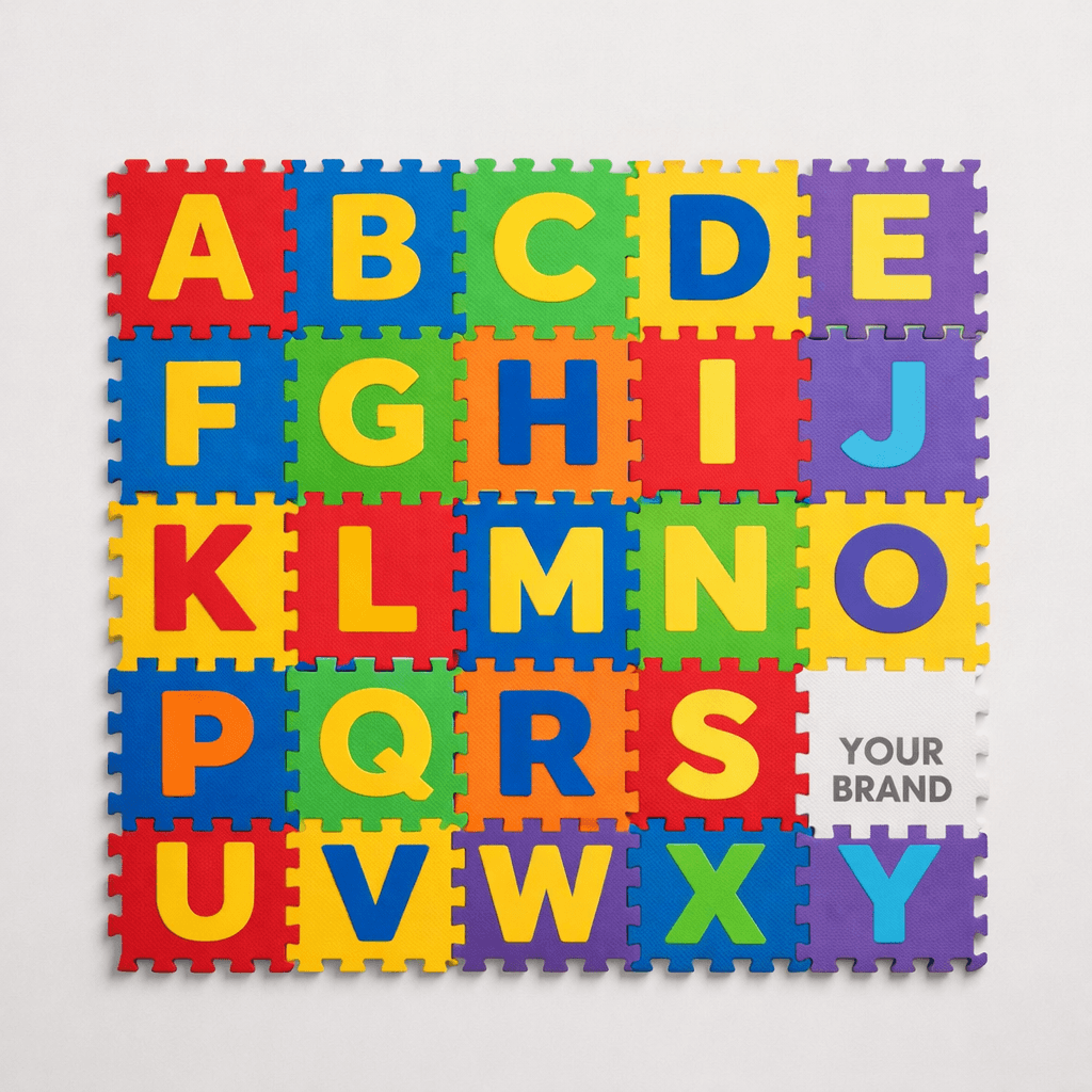 Children’s Foam Alphabet Floor Mat private-label product concept