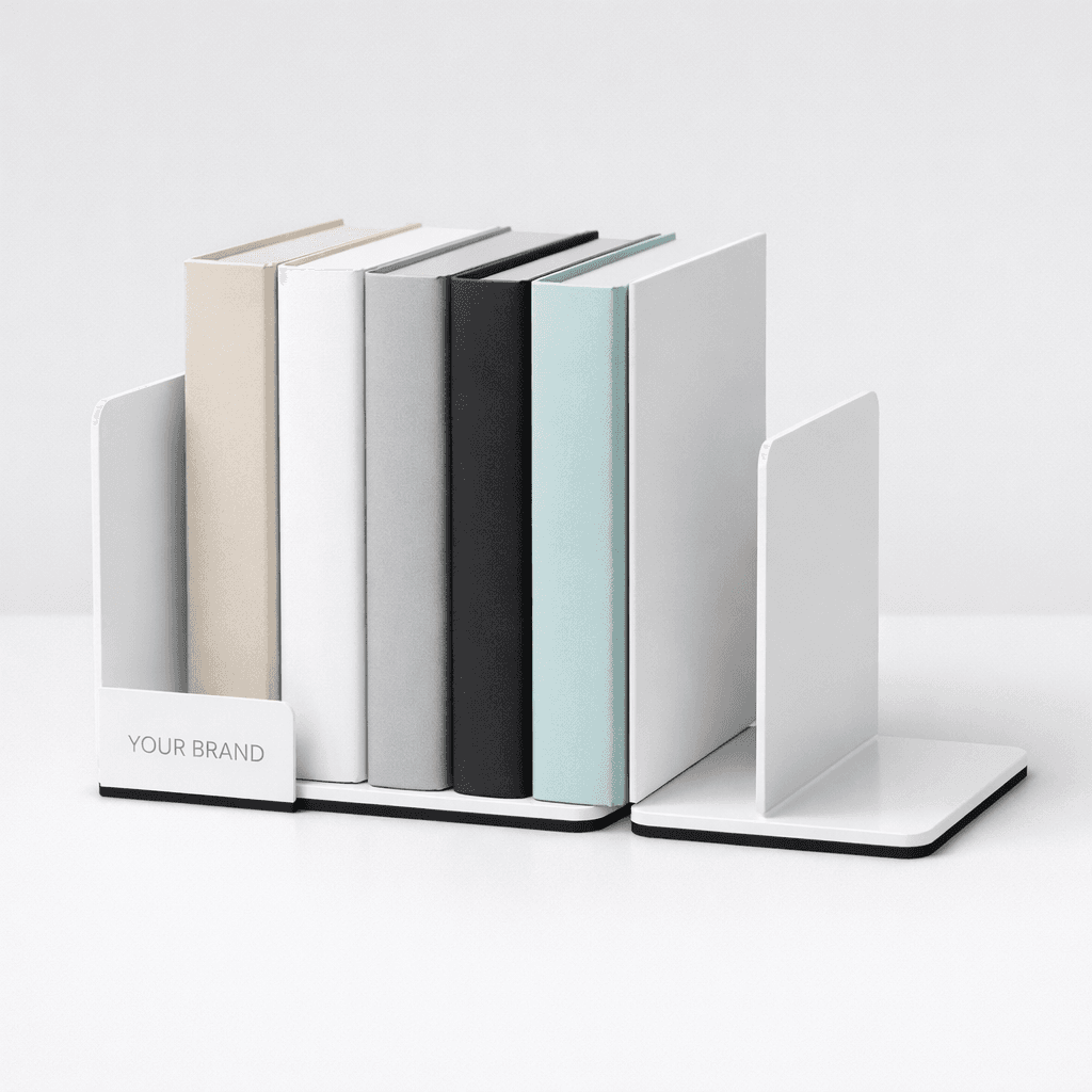 Non-Slip Stackable Bookend Pair private-label product concept