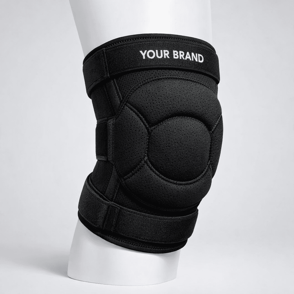 Foam Padded Sports Knee Support private-label product concept