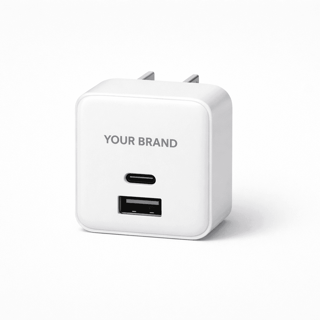Dual-Port USB Wall Charger private-label product concept