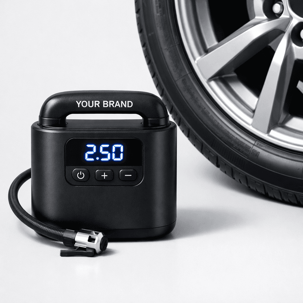 Portable Car Tyre Inflator Pump private-label product concept