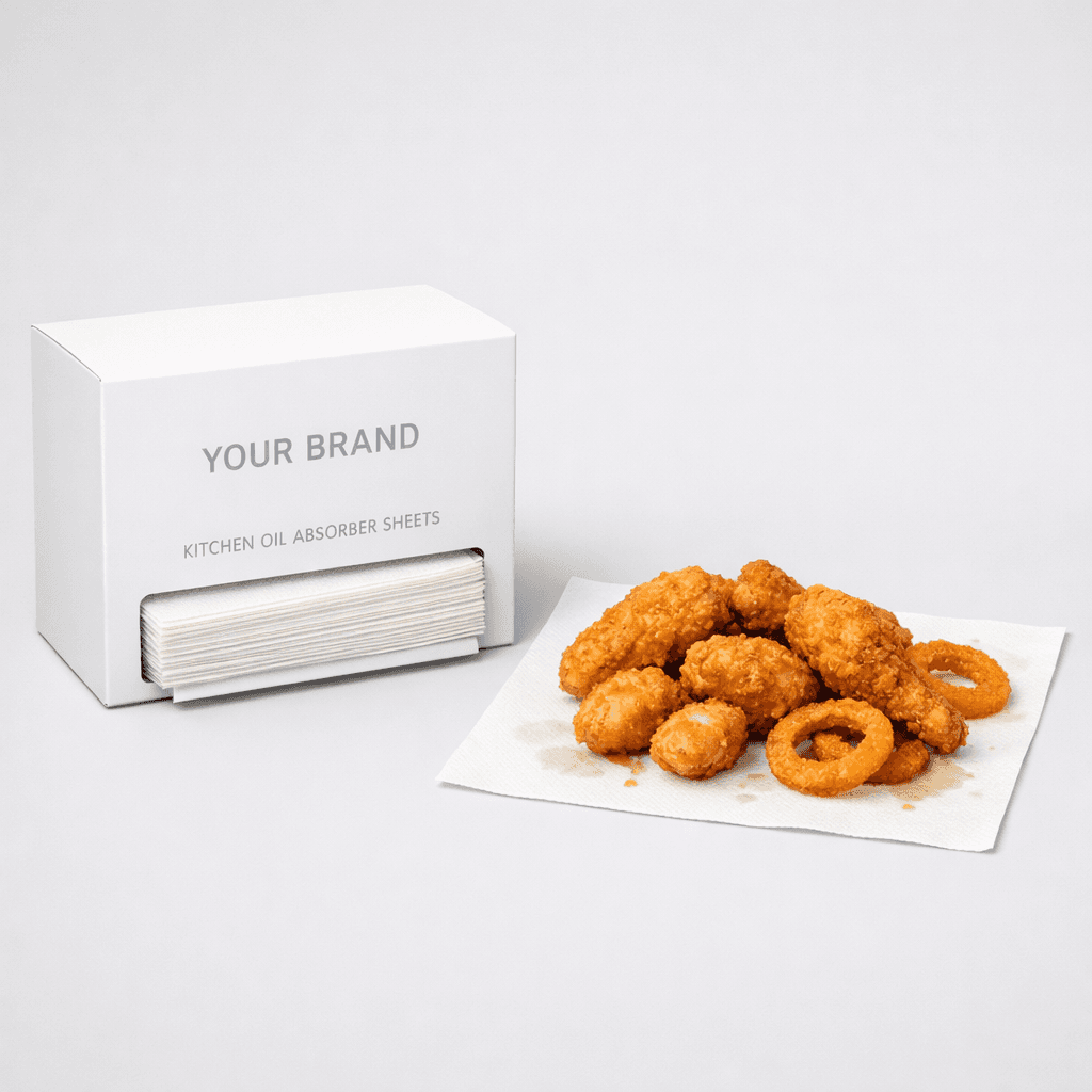 Multipurpose Kitchen Oil Absorber Sheet private-label product concept