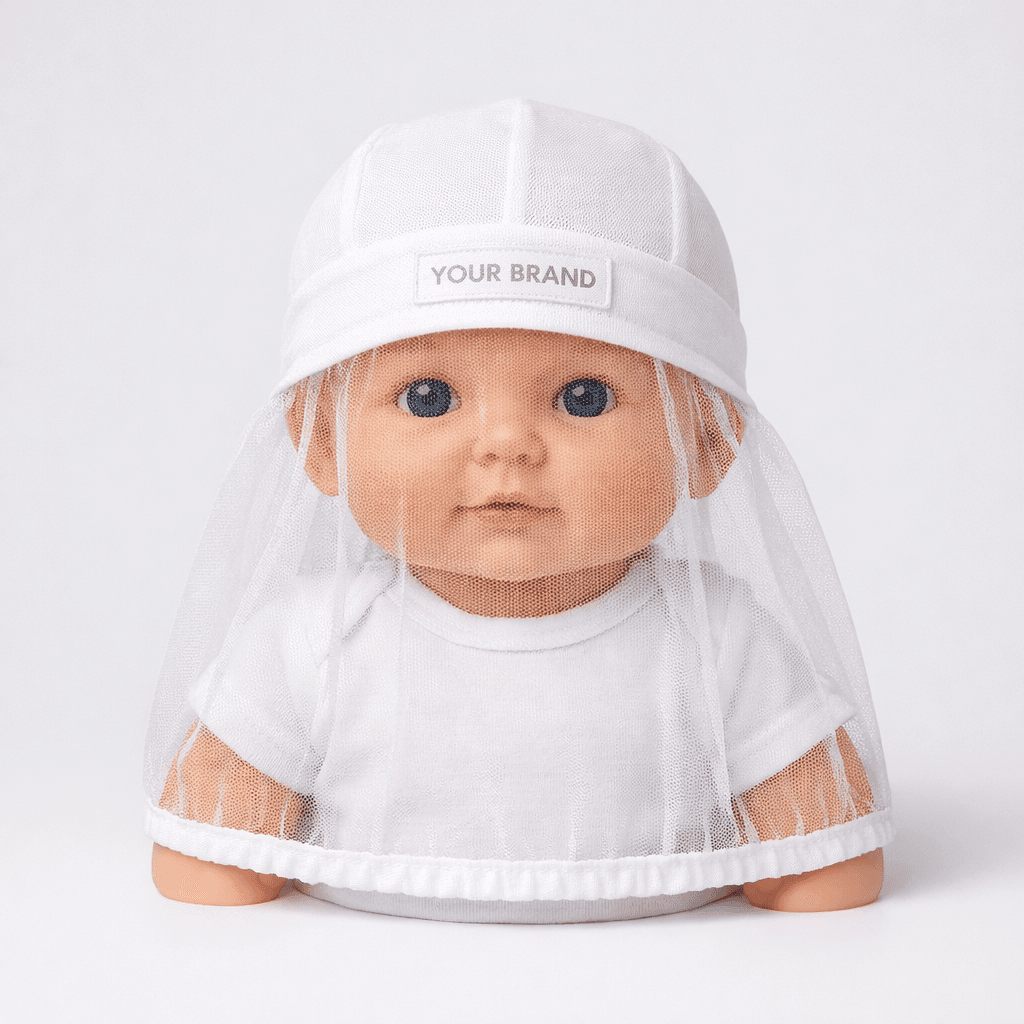 Baby Mosquito Net Cap private-label product concept