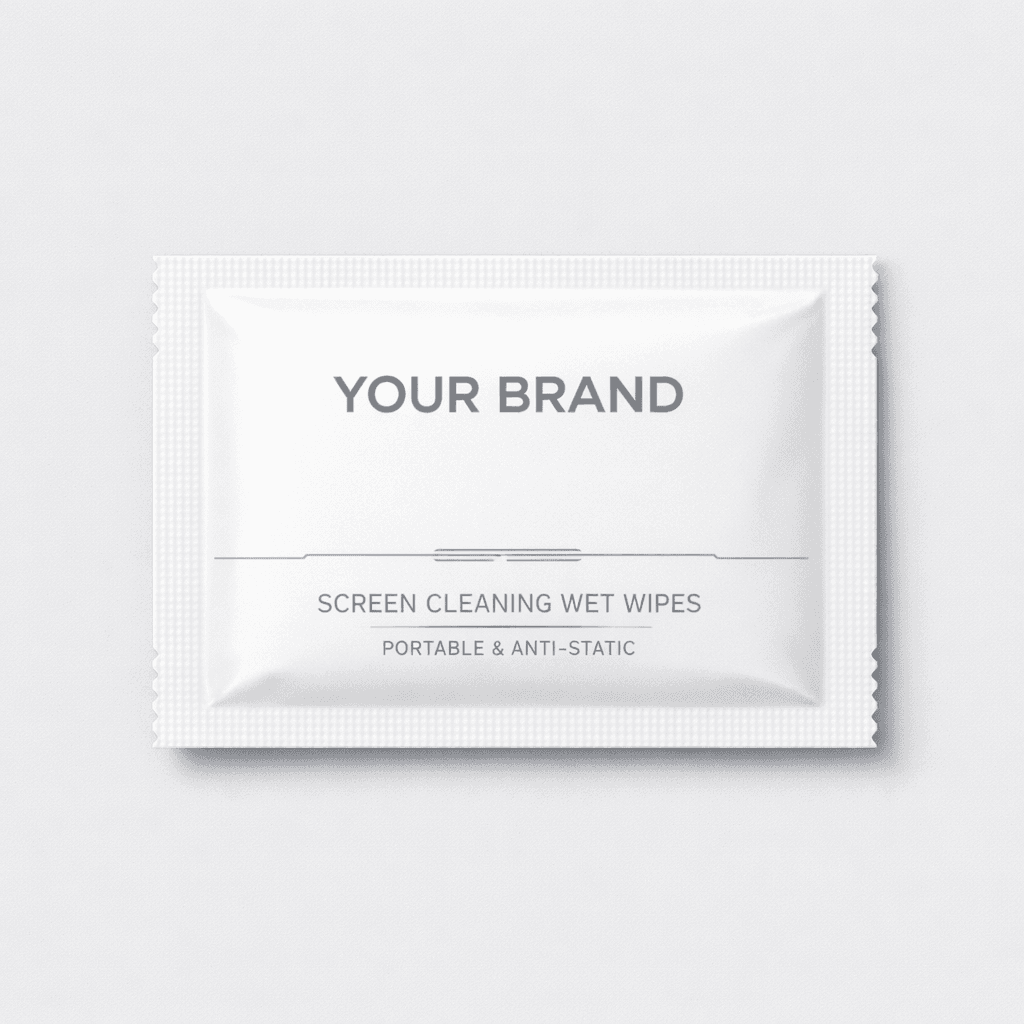 Portable Screen Cleaning Wet Wipes private-label product concept