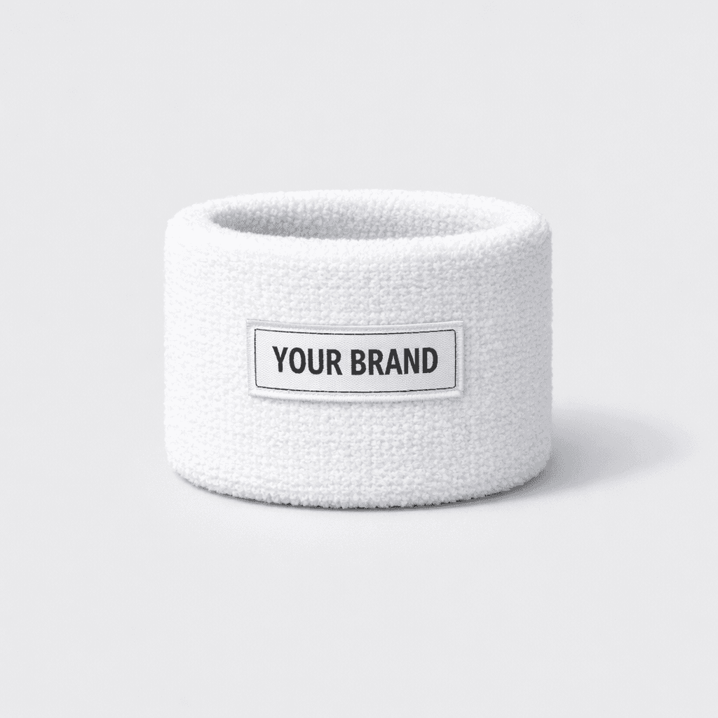Elastic Sports Wrist Sweatband private-label product concept