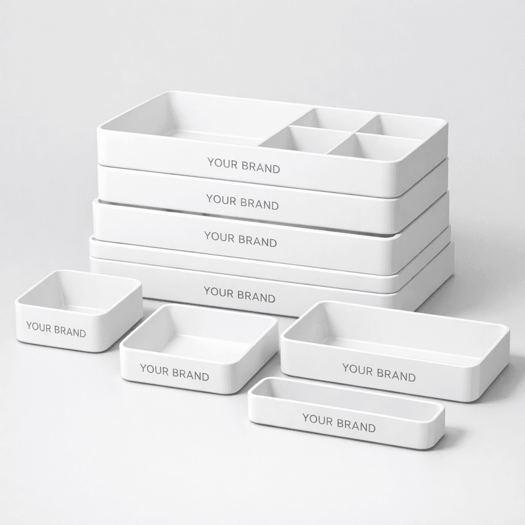 Stackable Modular Drawer Organizer Set private-label product concept