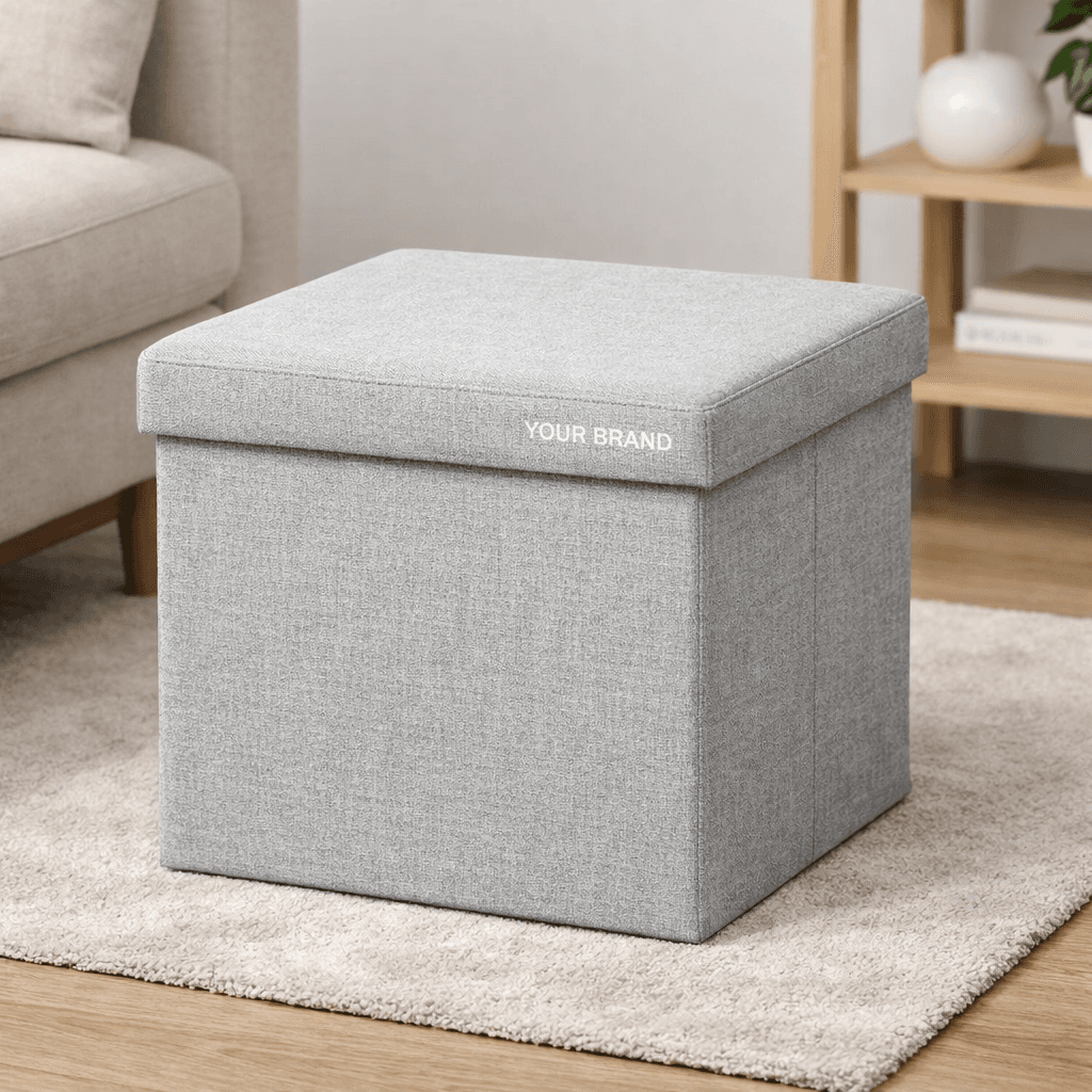 Multi-Purpose Foldable Storage Stool private-label product concept
