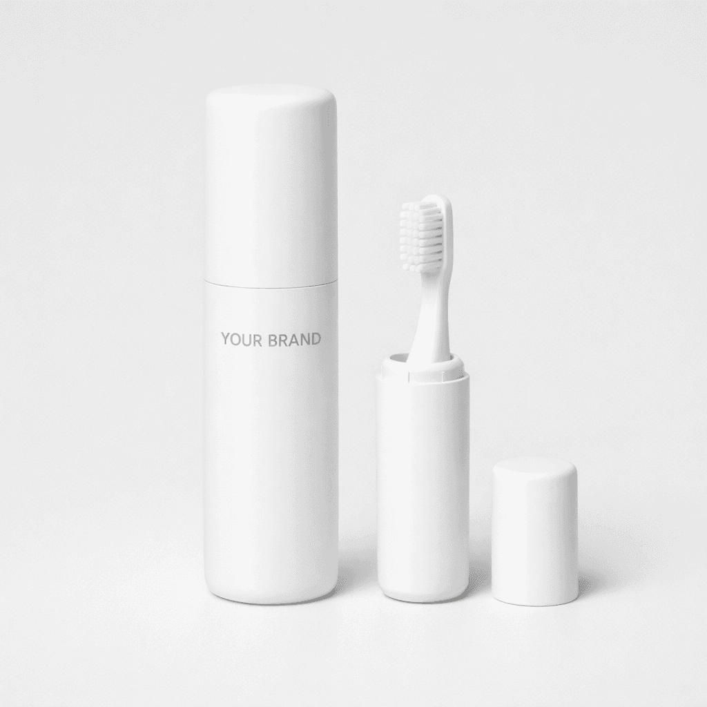Portable Travel Toothbrush Set private-label product concept