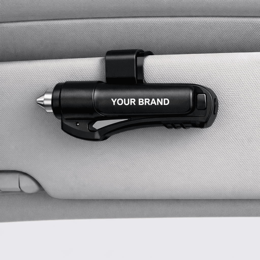 Portable Car Window Breaker & Seatbelt Cutter private-label product concept