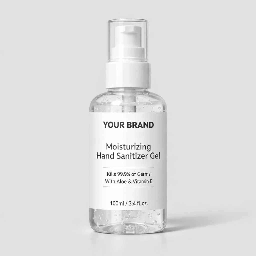Moisturizing Hand Sanitizer Gel 100ml private-label product concept
