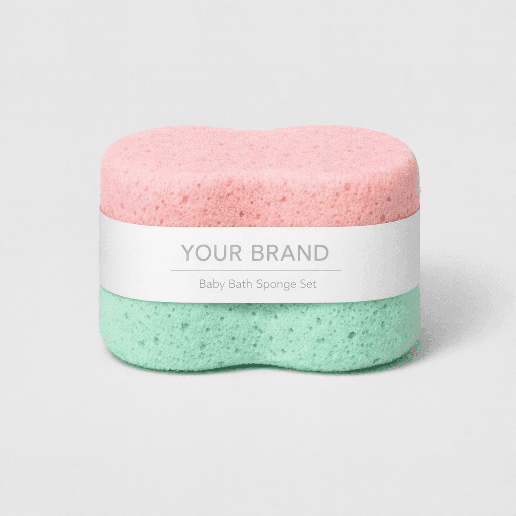 Gentle Baby Bath Sponge Set private-label product concept