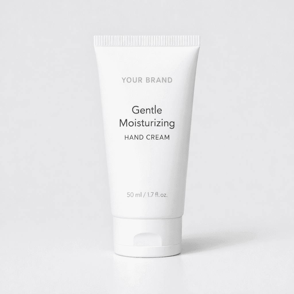 Gentle Moisturizing Hand Cream Tube private-label product concept