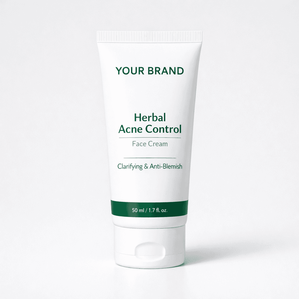 Herbal Acne Control Face Cream private-label product concept