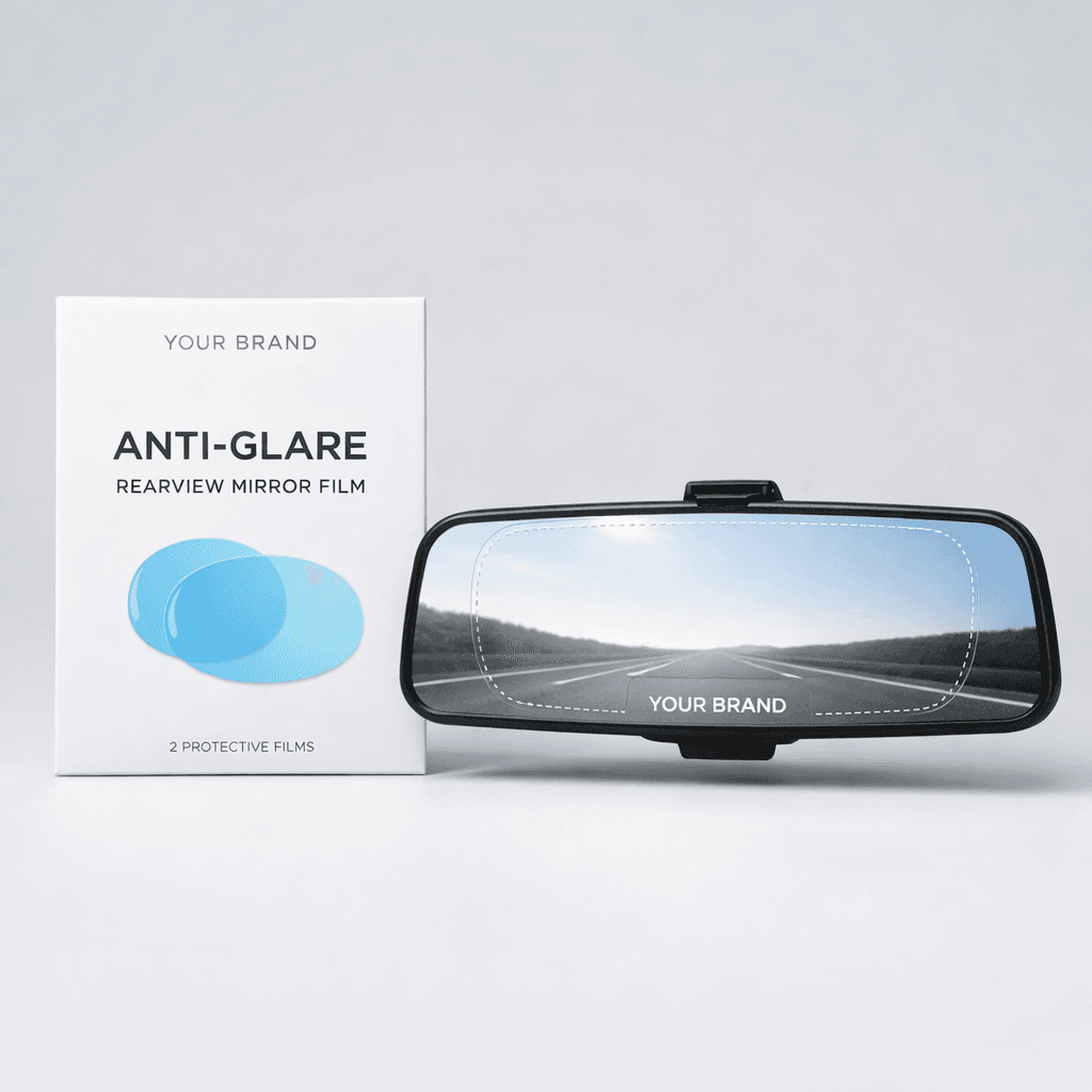 Anti-Glare Car Rearview Mirror Film private-label product concept