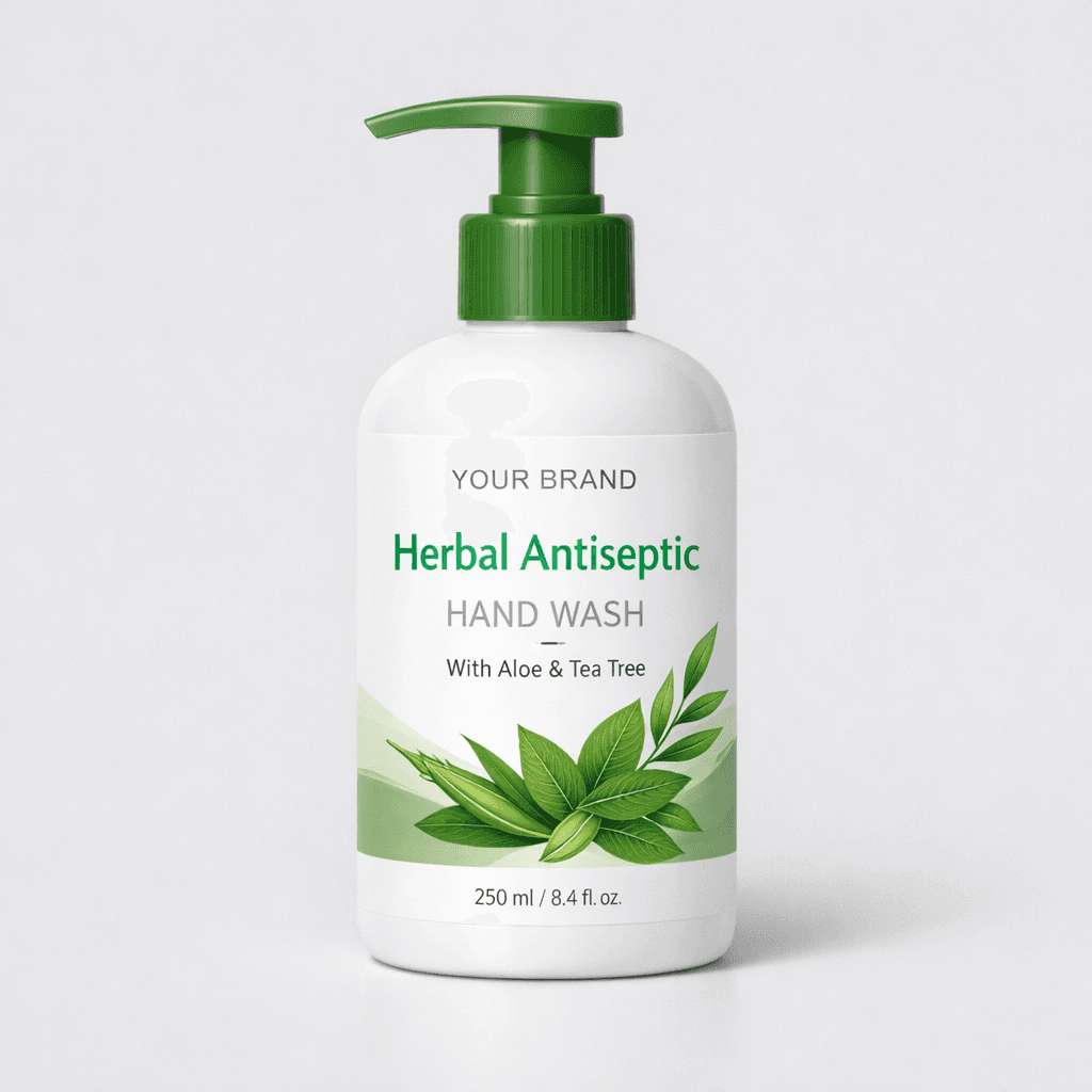 Herbal Antiseptic Hand Wash private-label product concept
