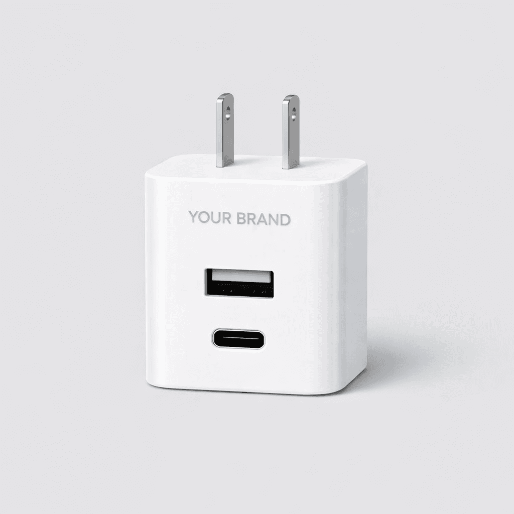 Dual-Port Fast USB Wall Charger private-label product concept