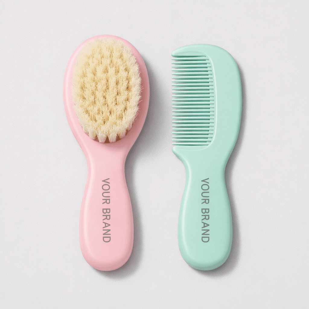 Baby Soft Hair Brush Set private-label product concept