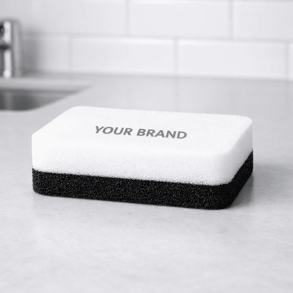 Dual-Sided Foam Dish Sponge private-label product concept