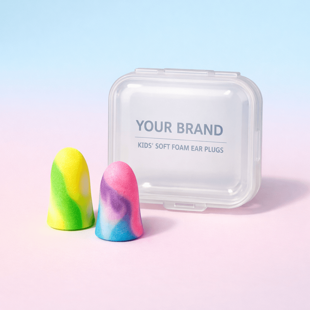 Children’s Soft Foam Ear Plugs private-label product concept
