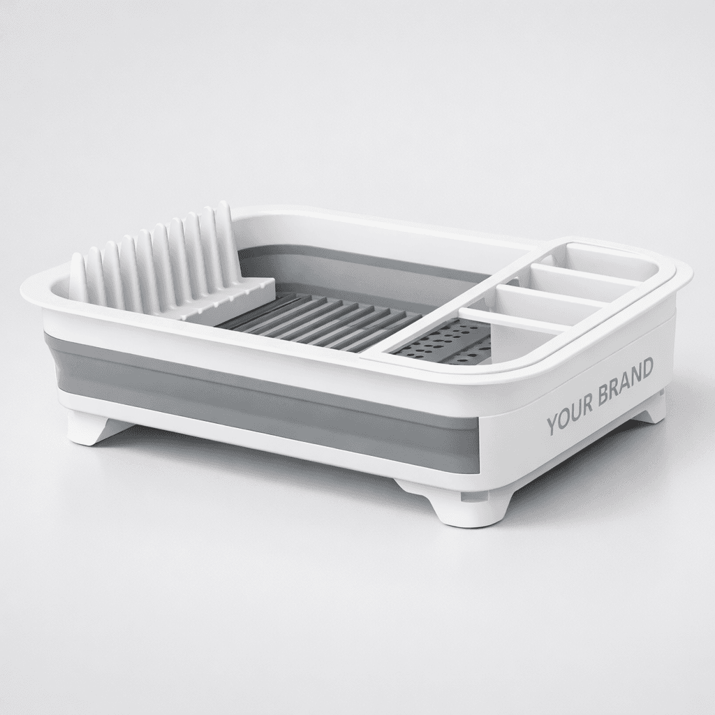 Multipurpose Foldable Dish Drying Rack private-label product concept