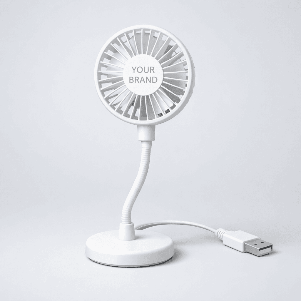 Flexible USB Desk Fan private-label product concept