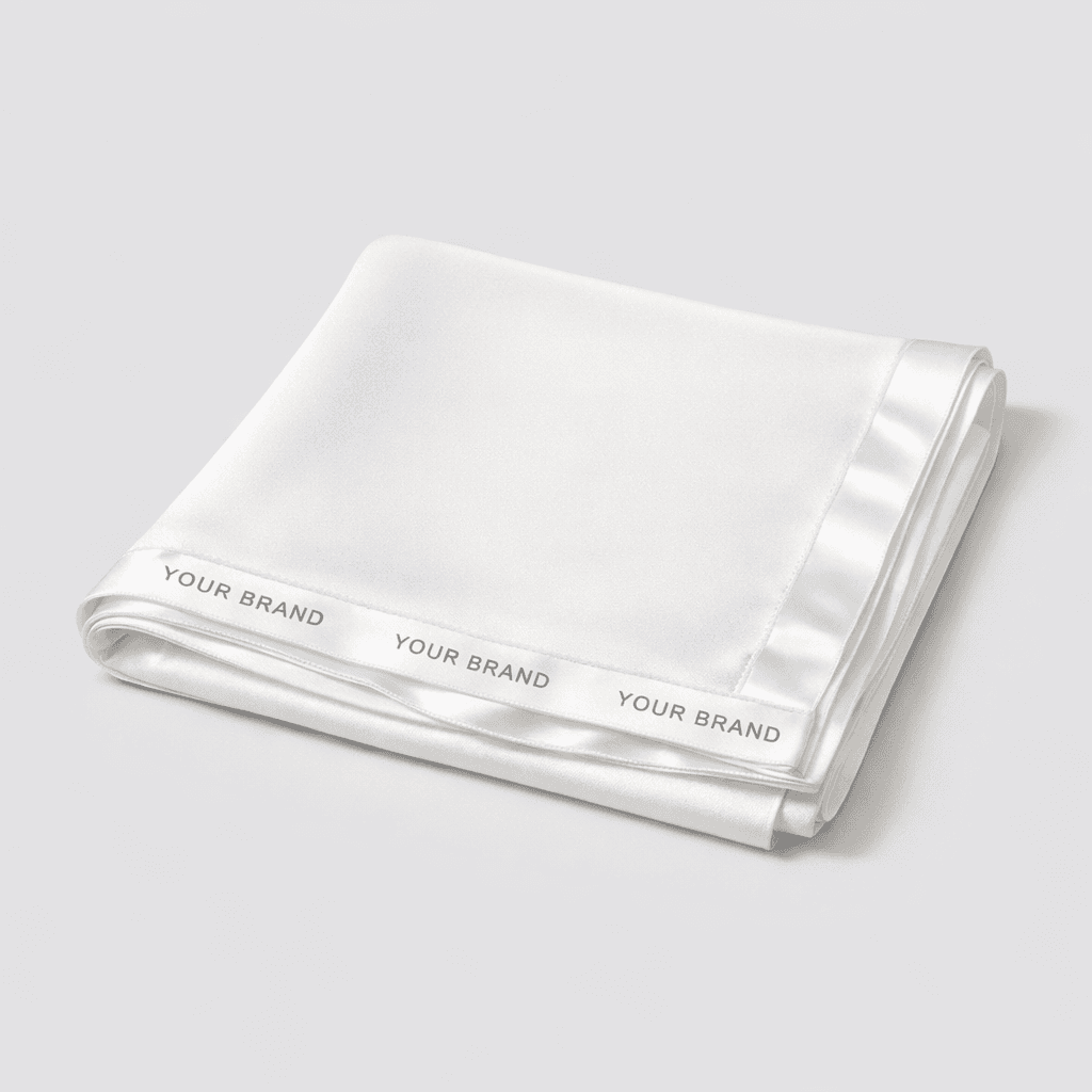 Fashionable Satin Edge Scarf private-label product concept
