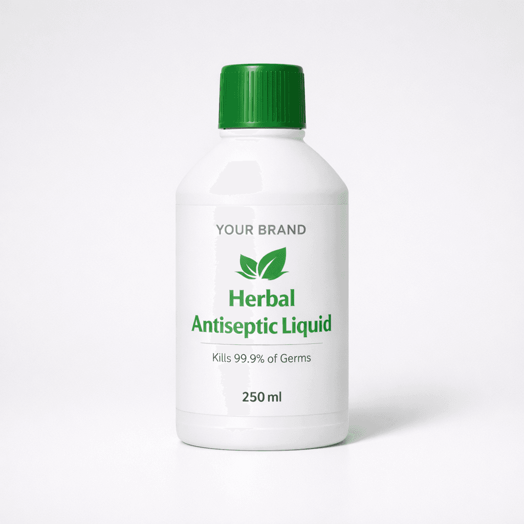 Herbal Antiseptic Liquid (250ml) private-label product concept