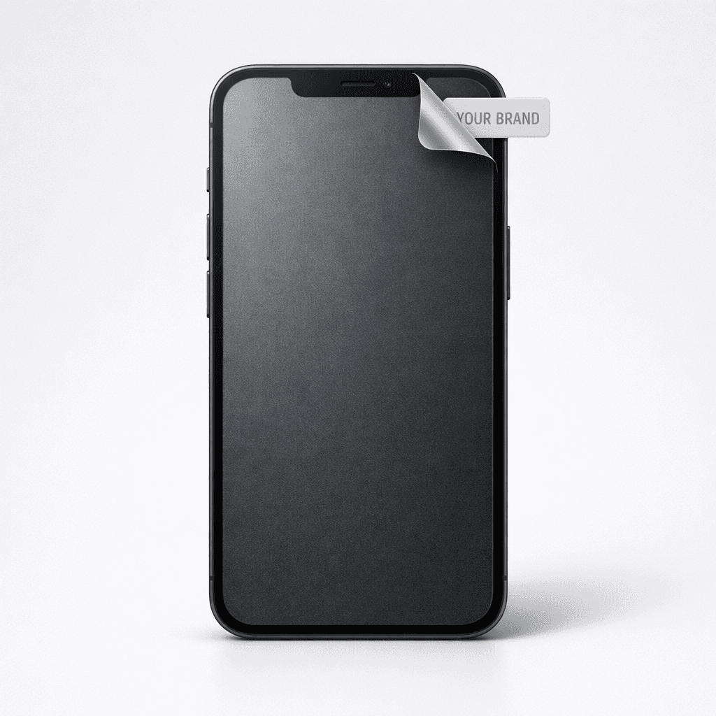 Anti-Glare Matte Phone Screen Protector private-label product concept