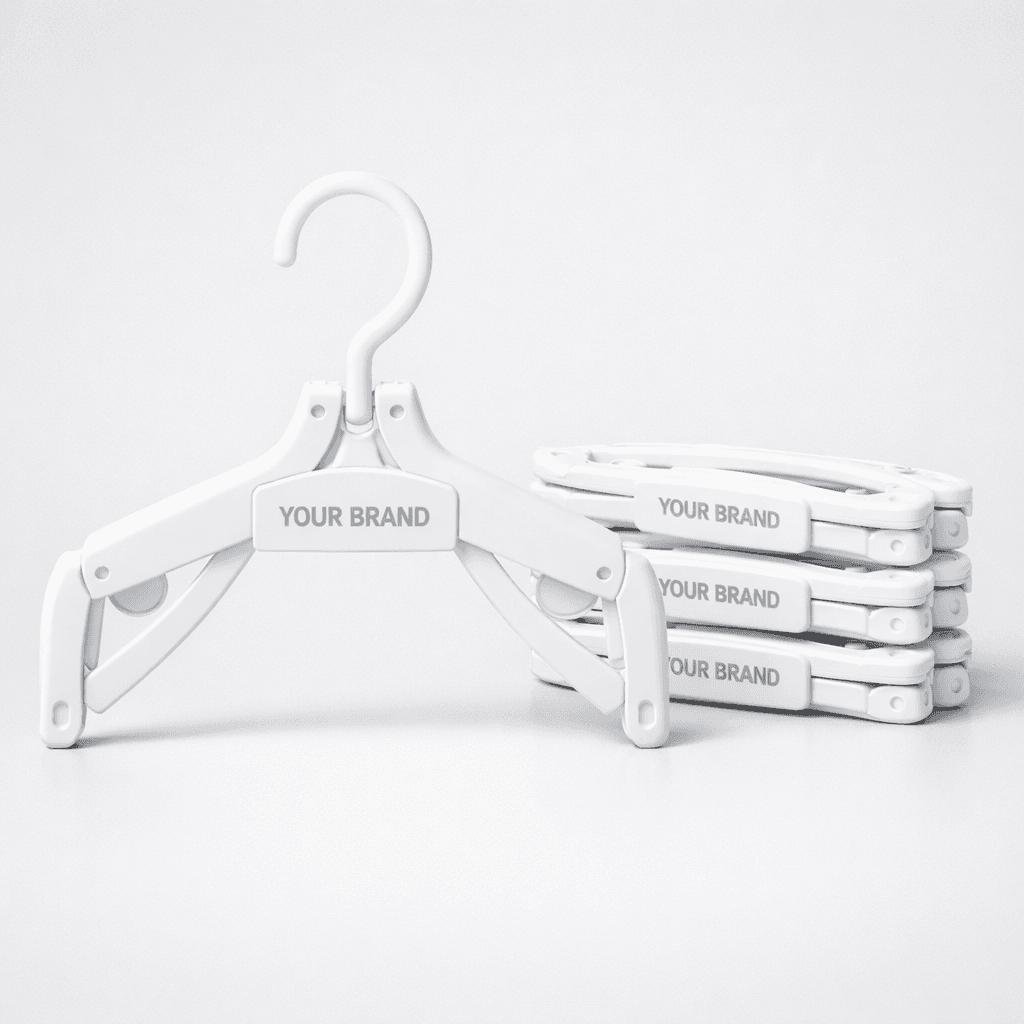 Plastic Folding Clothes Hanger Set private-label product concept
