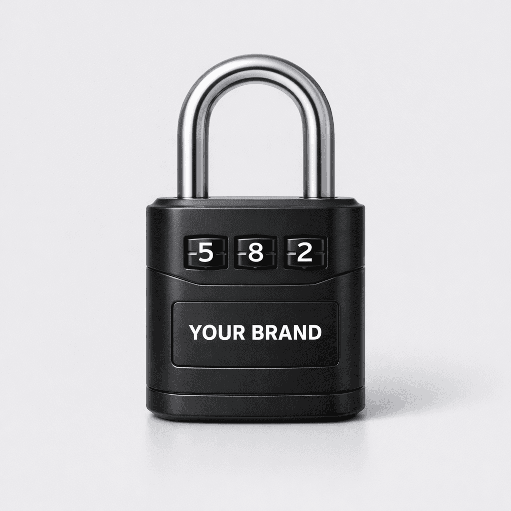 Portable Combination Padlock private-label product concept