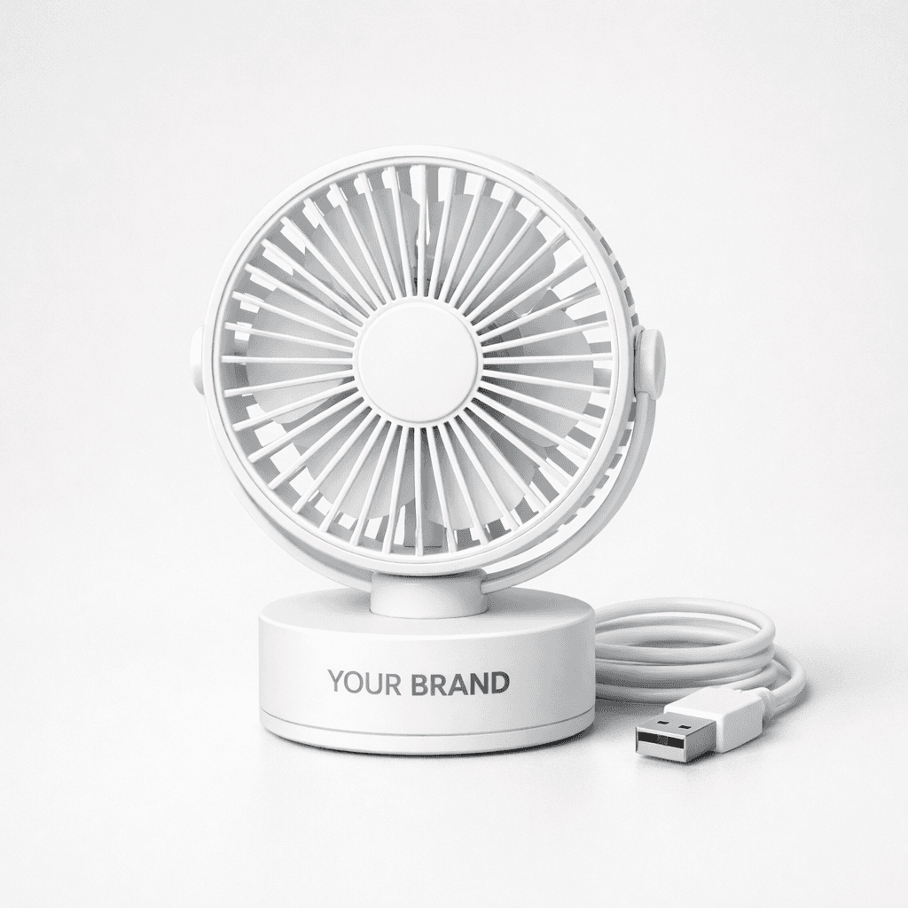 Mini USB Rechargeable Desk Fan private-label product concept