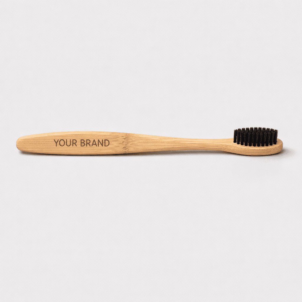 Eco-Friendly Bamboo Toothbrush private-label product concept