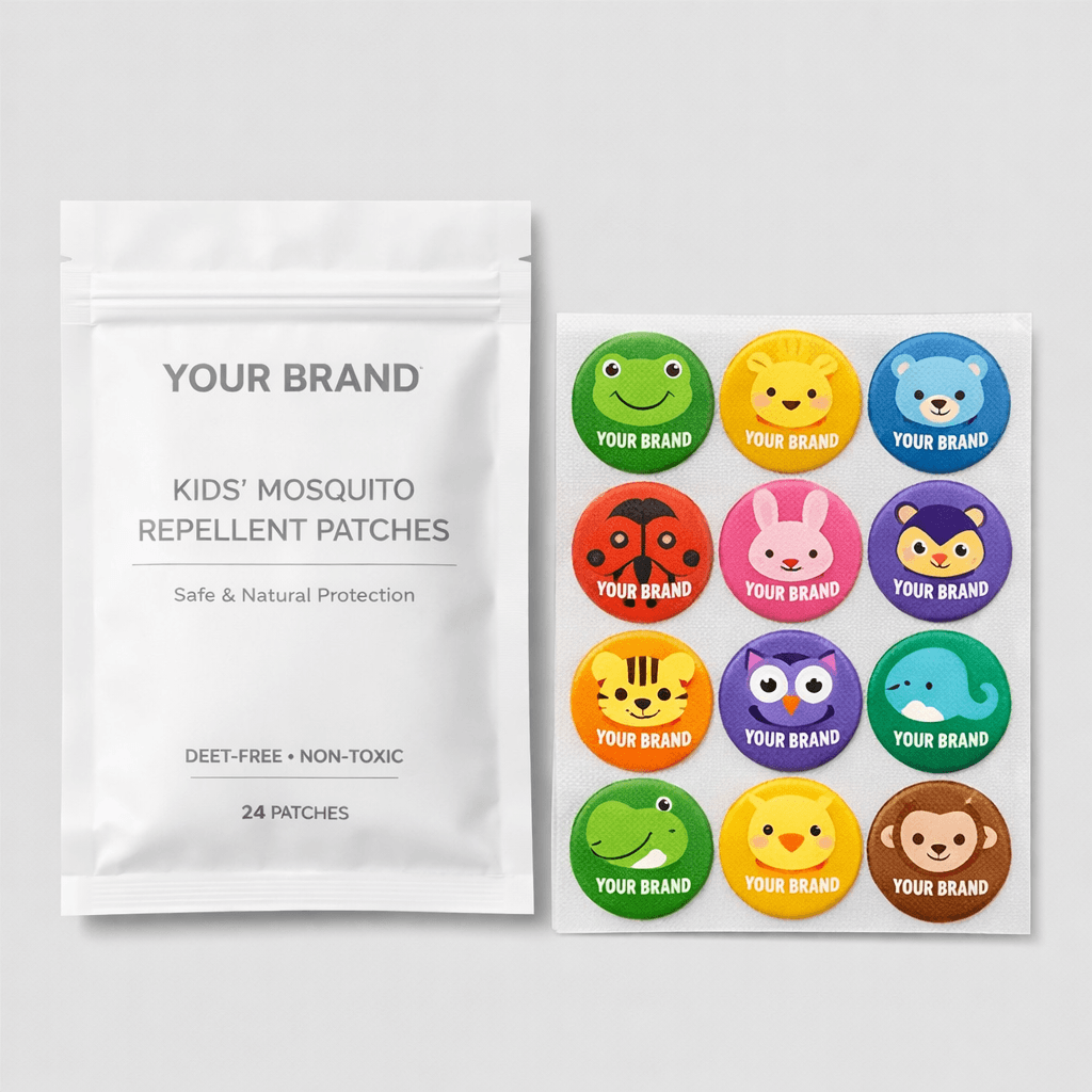 Kids’ Mosquito Repellent Patch private-label product concept