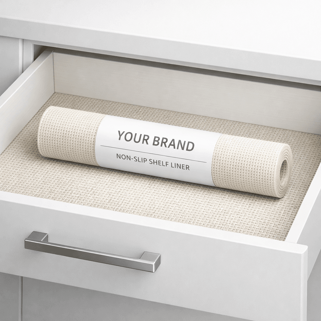 Non-Slip Kitchen Shelf Liner Roll private-label product concept