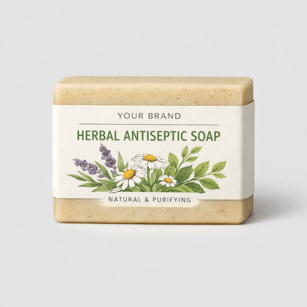 Herbal Antiseptic Soap Bar private-label product concept