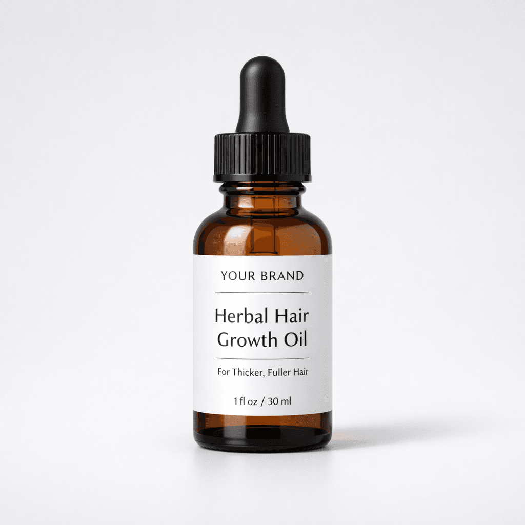 Herbal Hair Growth Oil private-label product concept